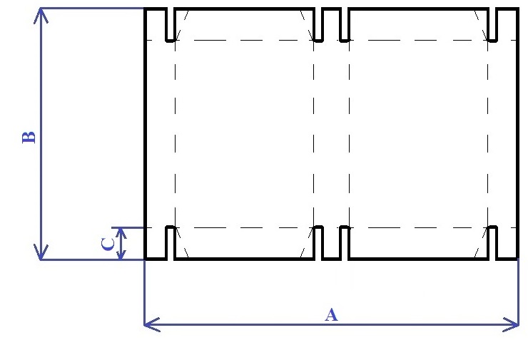6 corner boxes ff356